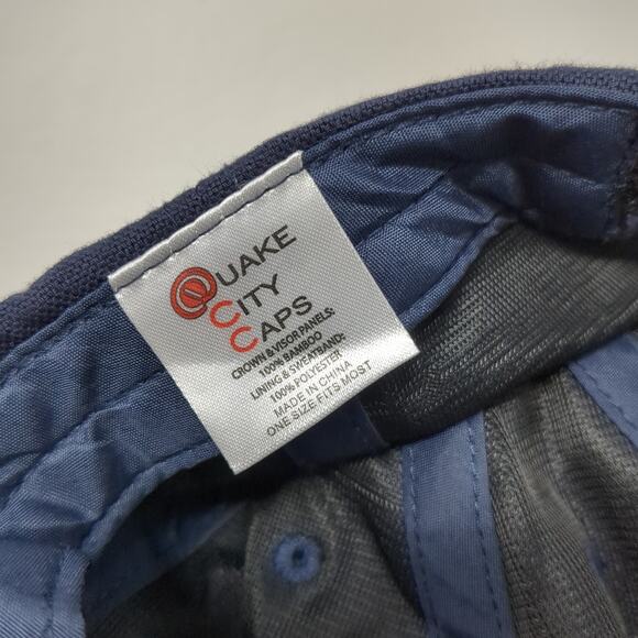 United Health Group Strapback Baseball Cap Blue OS Adjustable Quake City Caps - Picture 9 of 9